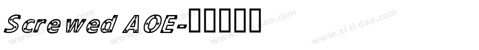 Screwed AOE字体转换